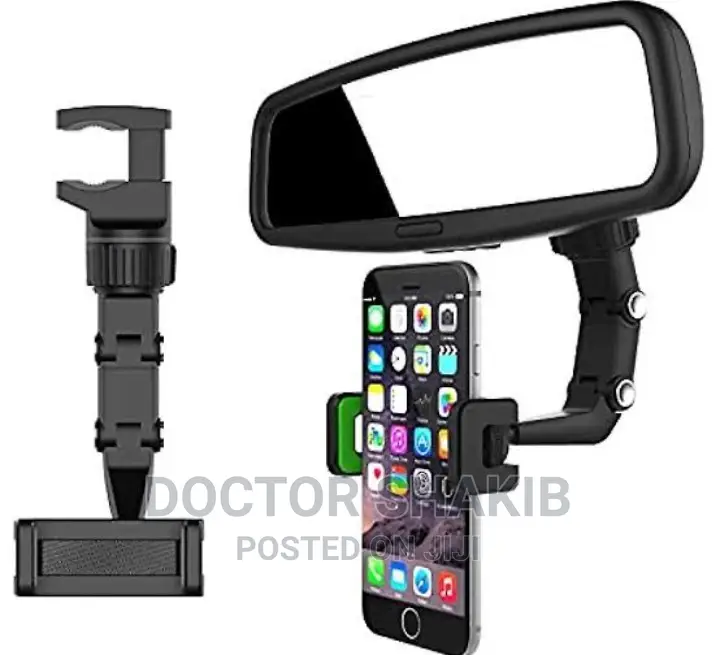 New Adjustable Rearview Mirror Phone Holder