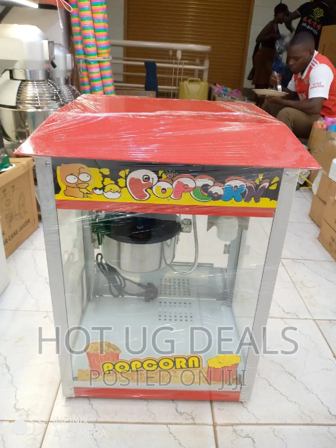 Commercial Electric Popcorn Maker Machine 1300w-multi-colour