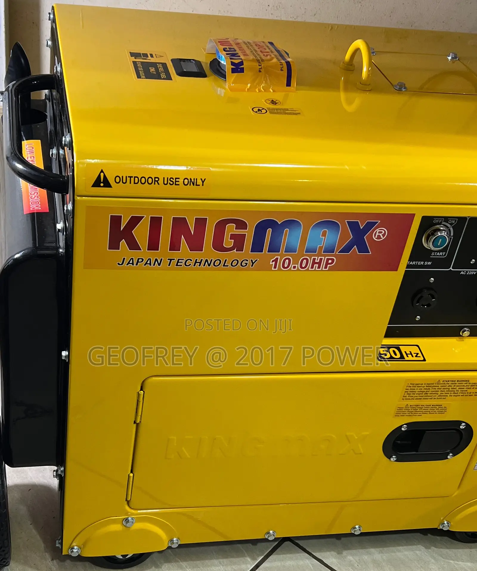 Kingmax 8.5kva Silent Diesel Generator Made in Japan