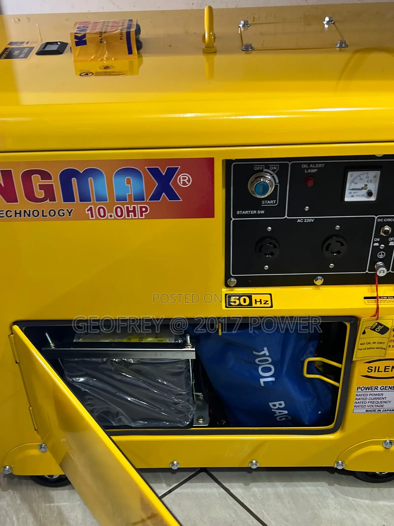 Kingmax 8.5kva Silent Diesel Generator Made in Japan