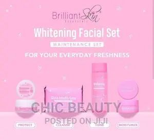 Brilliant Skin Whitening Facial Set, Removes Blemishes,