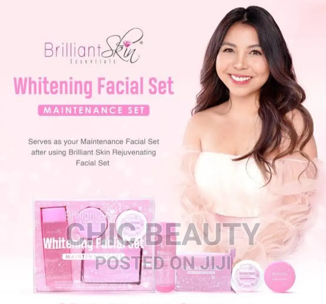 Brilliant Skin Whitening Facial Set, Removes Blemishes,