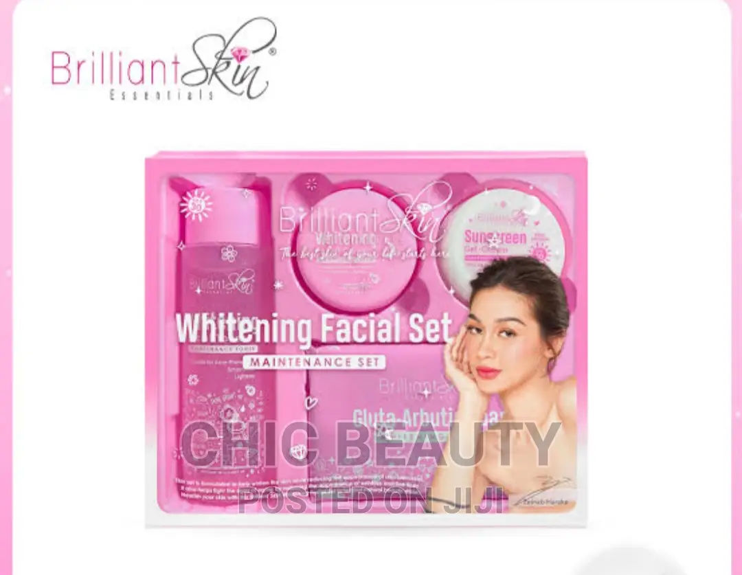 Brilliant Skin Whitening Facial Set, Removes Blemishes,