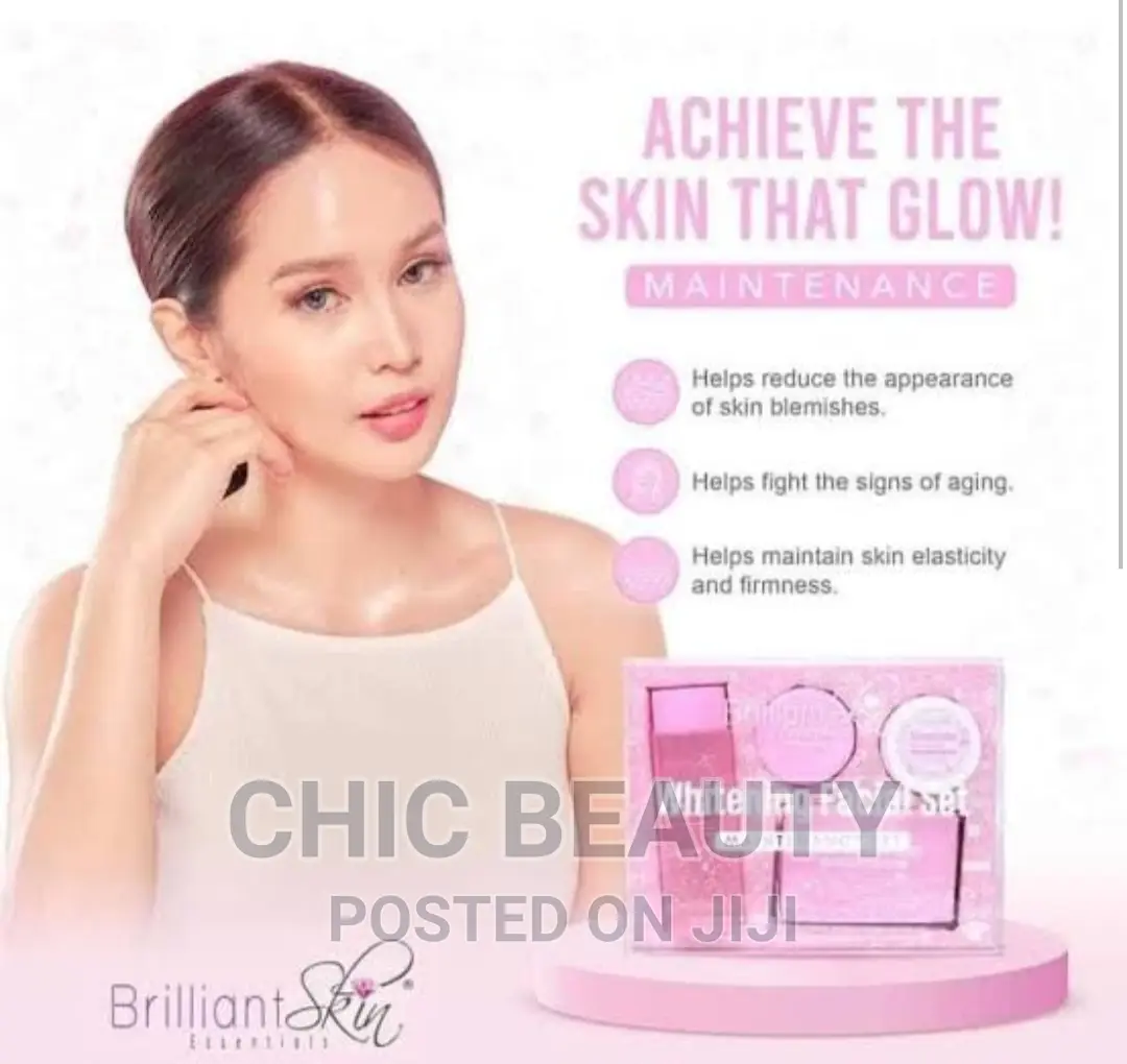 Brilliant Skin Whitening Facial Set, Removes Blemishes,