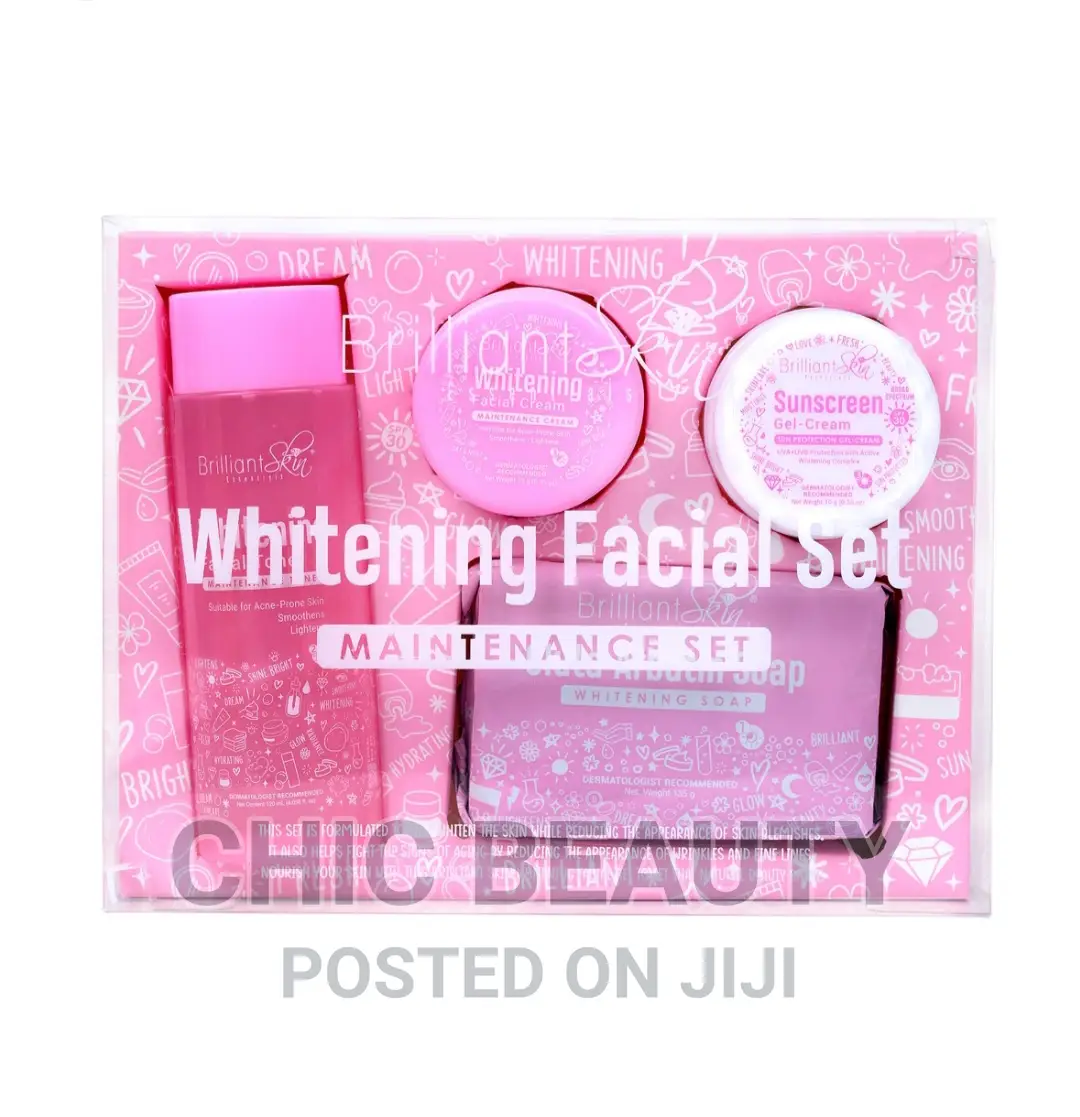 Brilliant Skin Whitening Facial Set, Removes Blemishes,