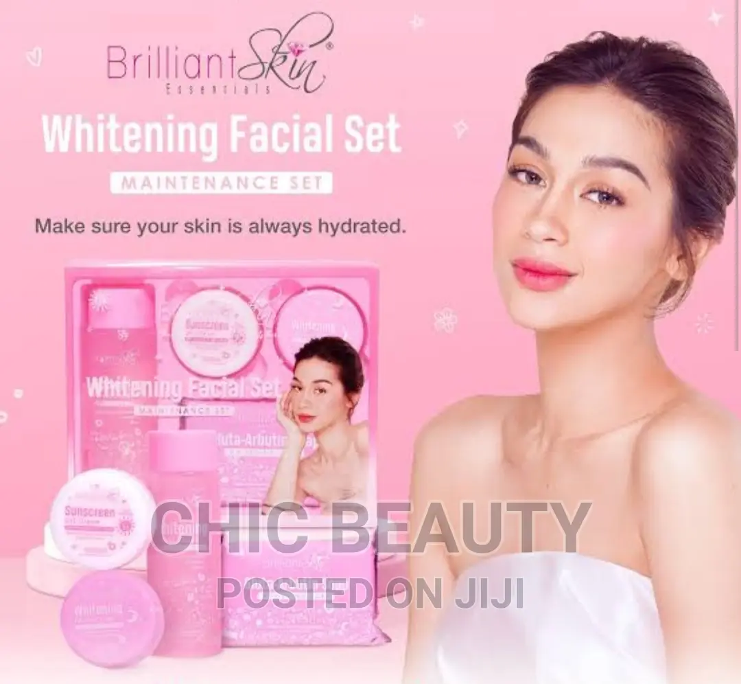 Brilliant Skin Whitening Facial Set, Removes Blemishes,