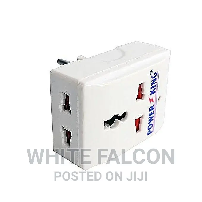 Power King Universal Multi-Plug Adaptor – White