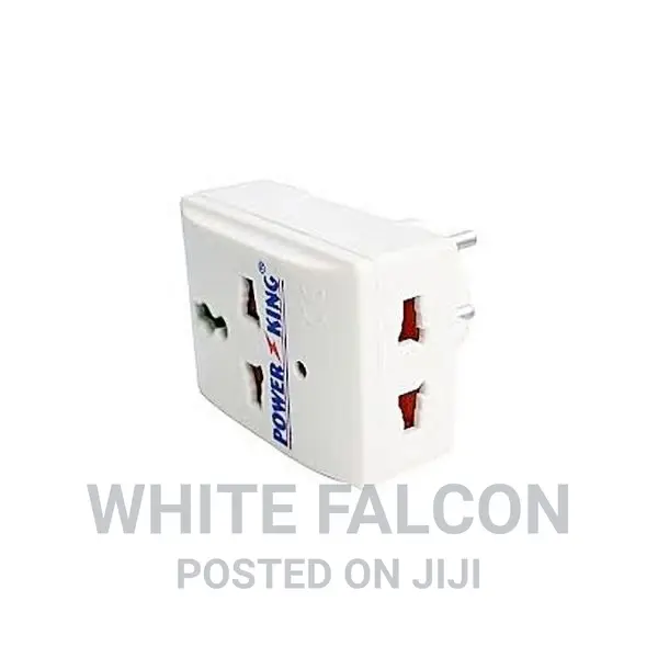 Power King Universal Multi-Plug Adaptor – White