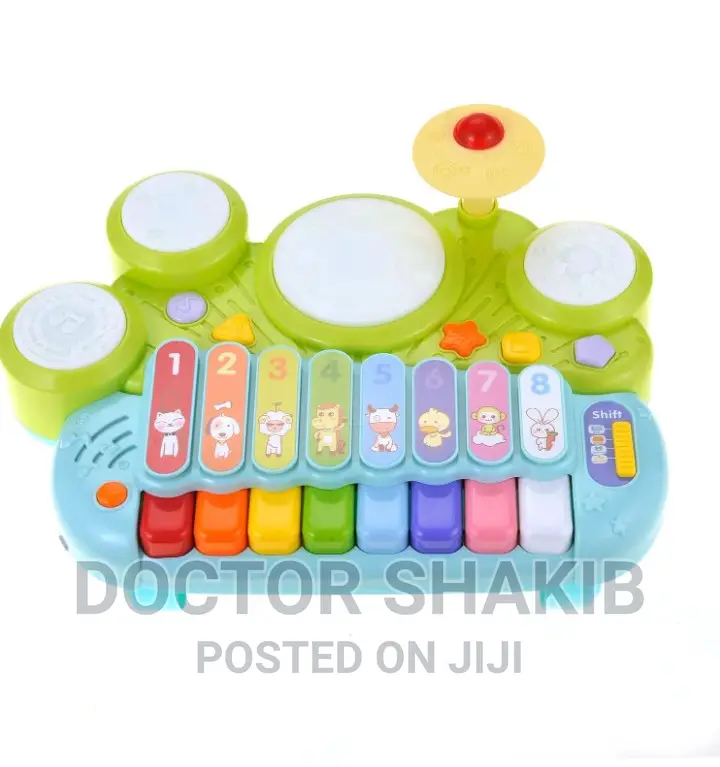 Kids Xylophone With Game Drum
