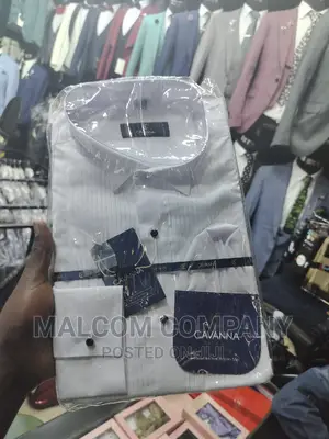 Lawyers White Cotton Half Collar Shirts