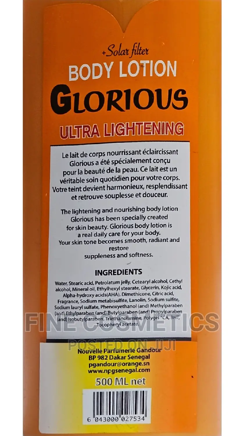 GLORIOUS Ultra Lightweight Flowerless Complexion Body Lotion