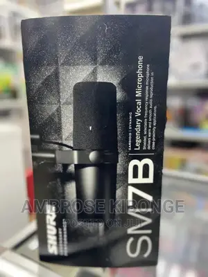 Shure SM7B Legendary Performance Dynamic Vocal Microphone.