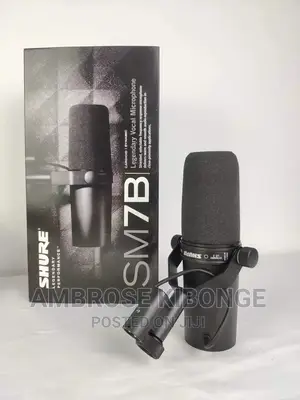Shure SM7B Legendary Performance Dynamic Vocal Microphone.