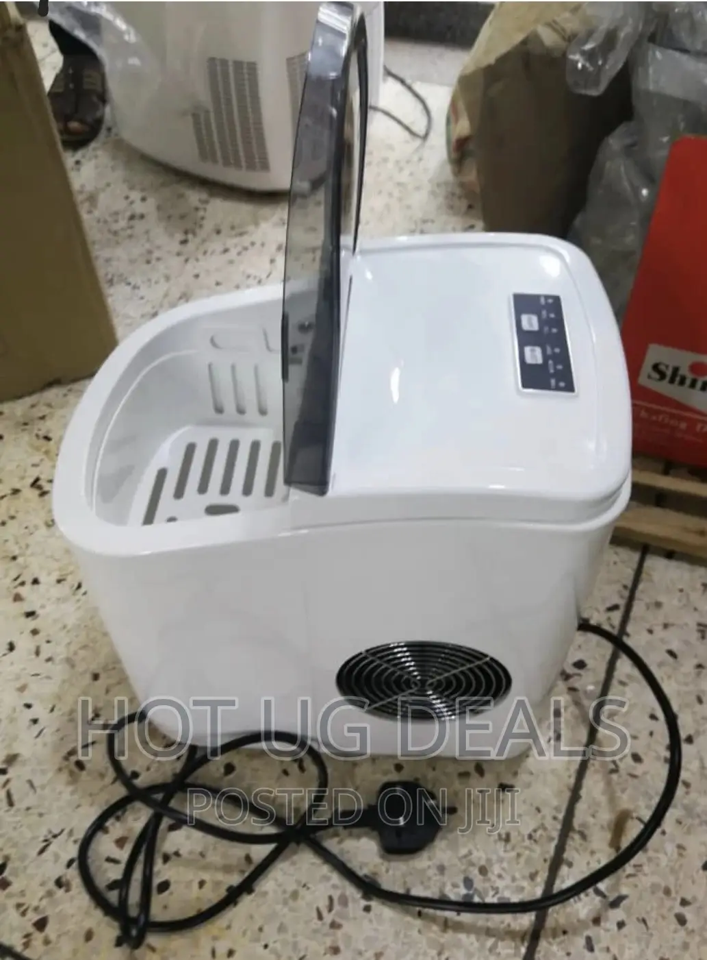 Commercial Large Ice Cube Maker - White
