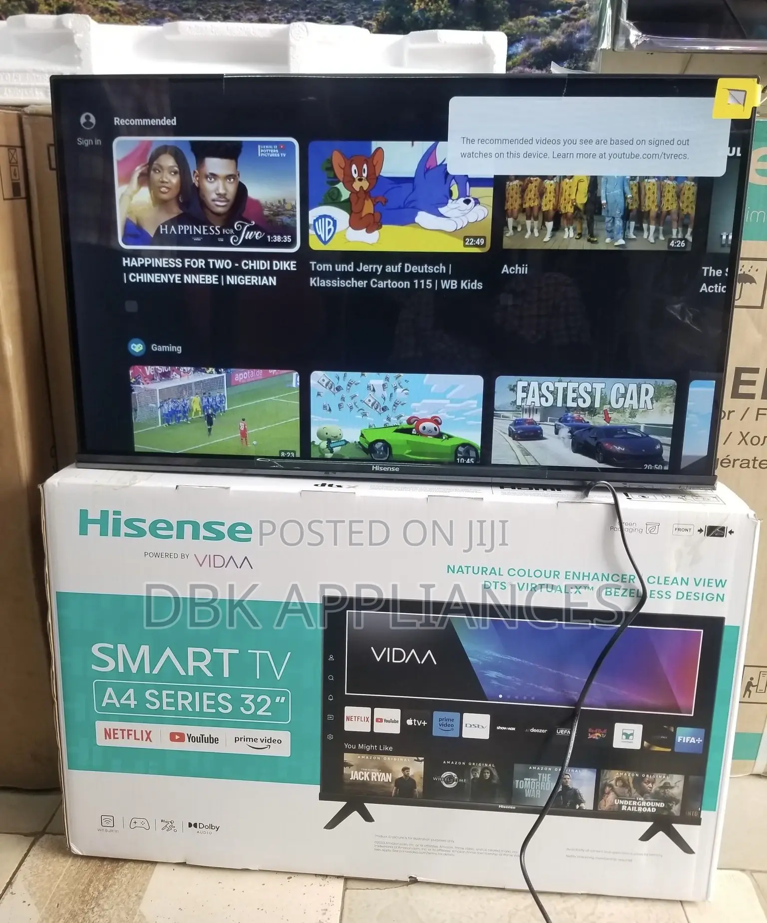 Hisense 32inch Smart TVS Available With Warrant