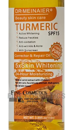 Dr MEINAIER 100% Pure Turmeric Oil / Serum 5X Skin Whitening