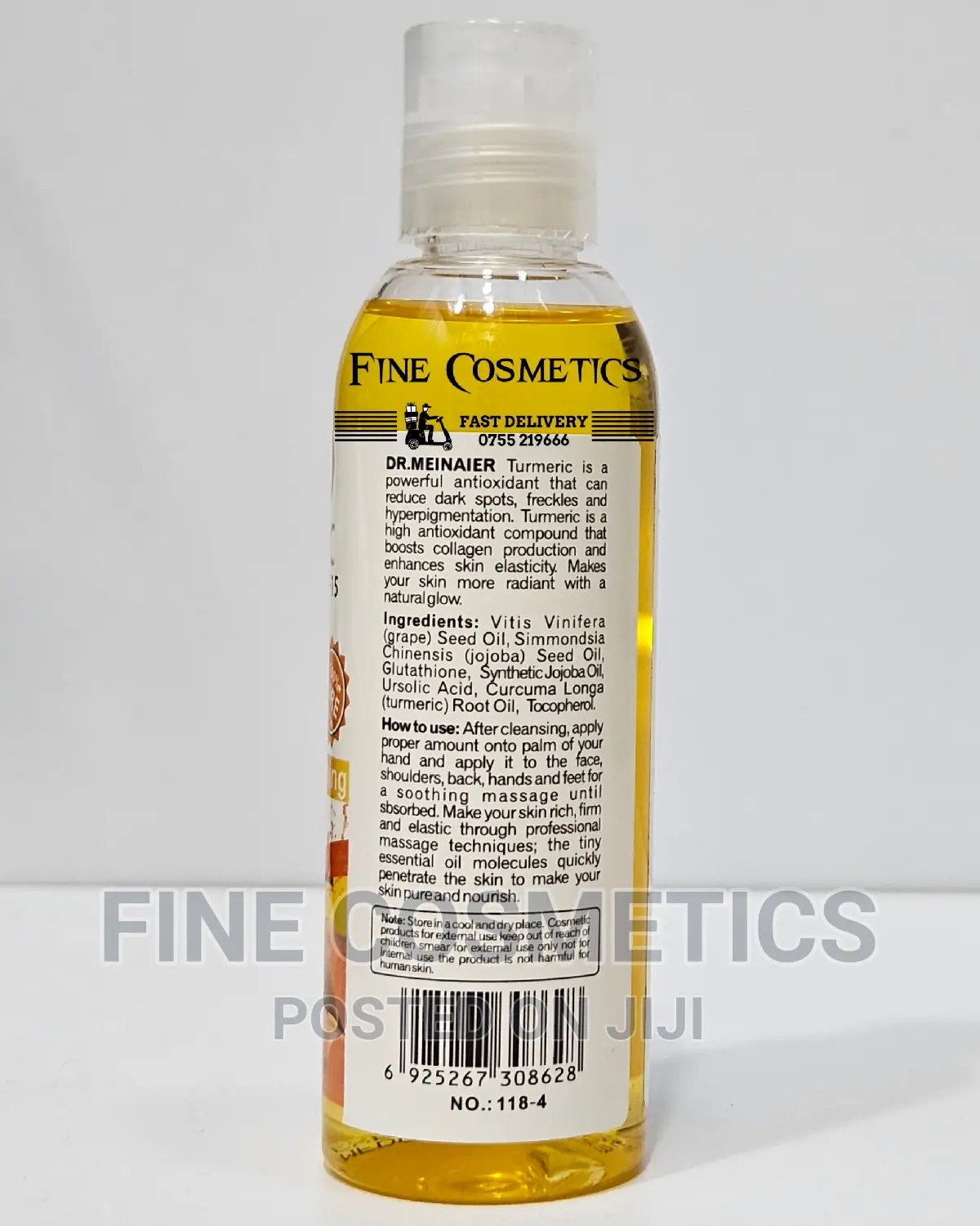 Dr MEINAIER 100% Pure Turmeric Oil / Serum 5X Skin Whitening