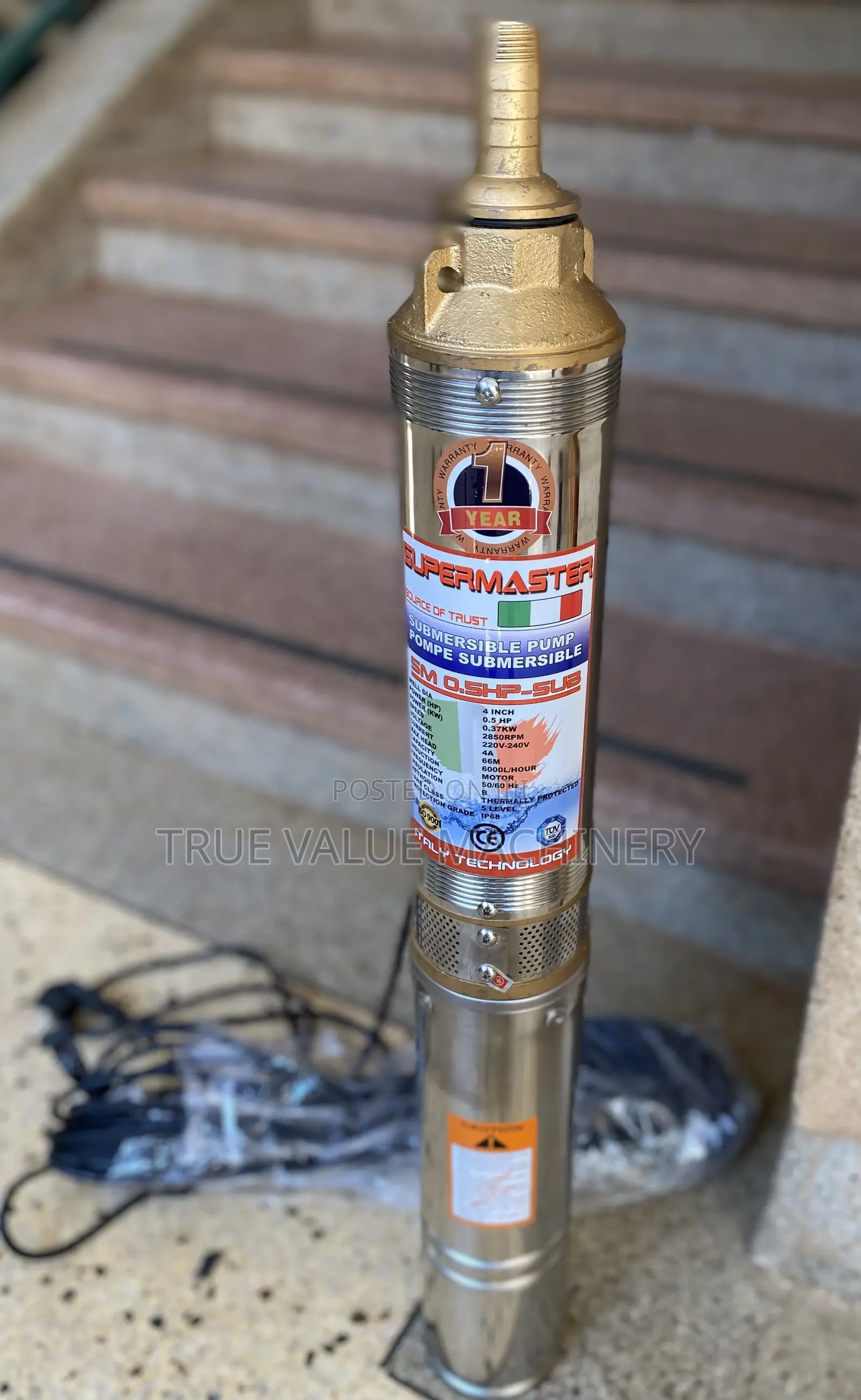 Water Pump 66m Royalty Italy Technology