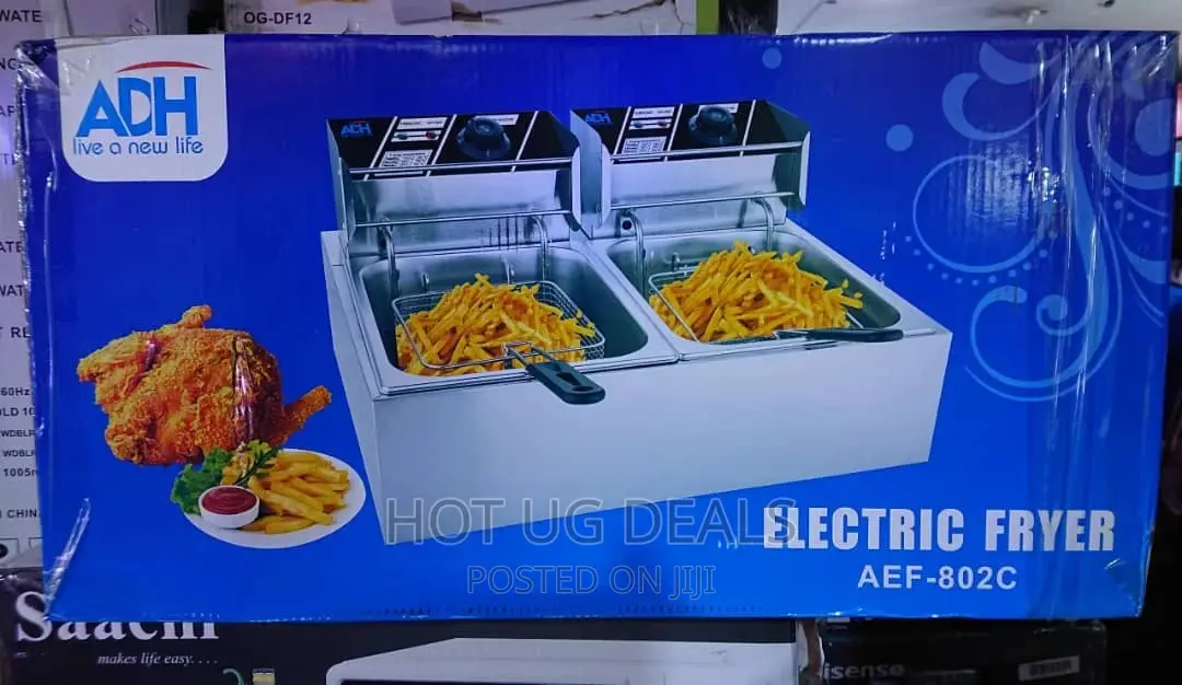 Classic Commercial Deep FRYER Double 12litrers - Silver/