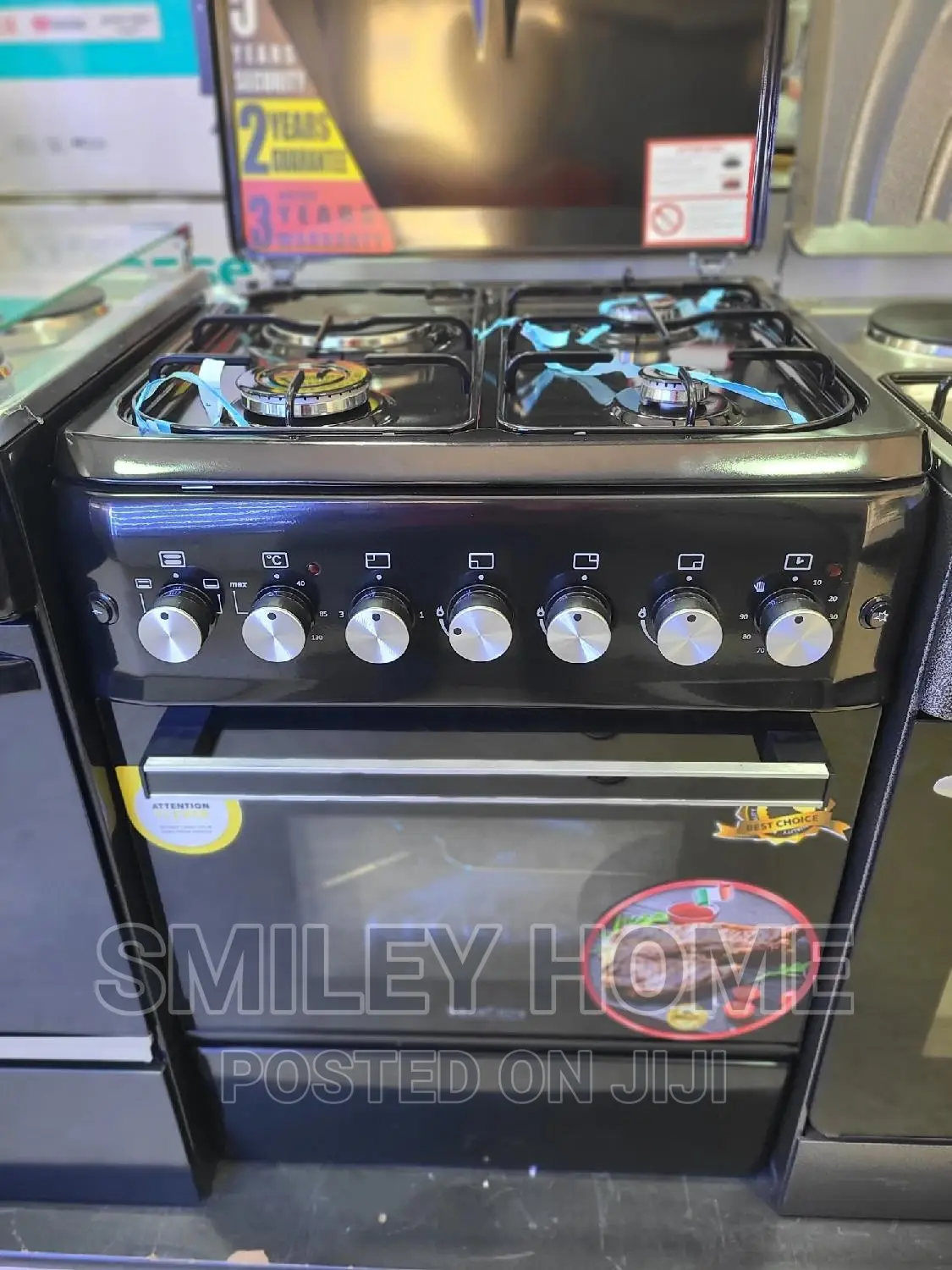 Blueflame 60*60(3+1) Gas Cooker Black