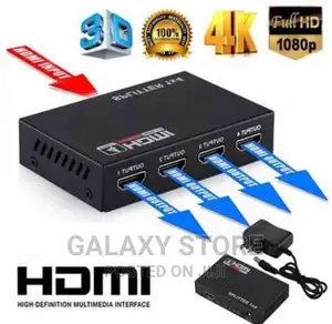 HD 4 Port HDMI Splitter Hub