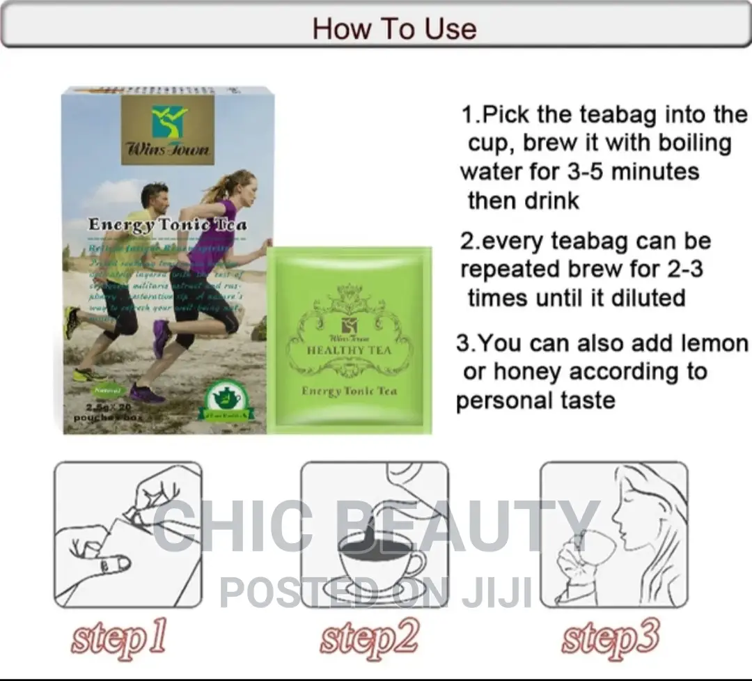 Energy Tonic Herbal Tea Best to Take Before Exercising, Gym