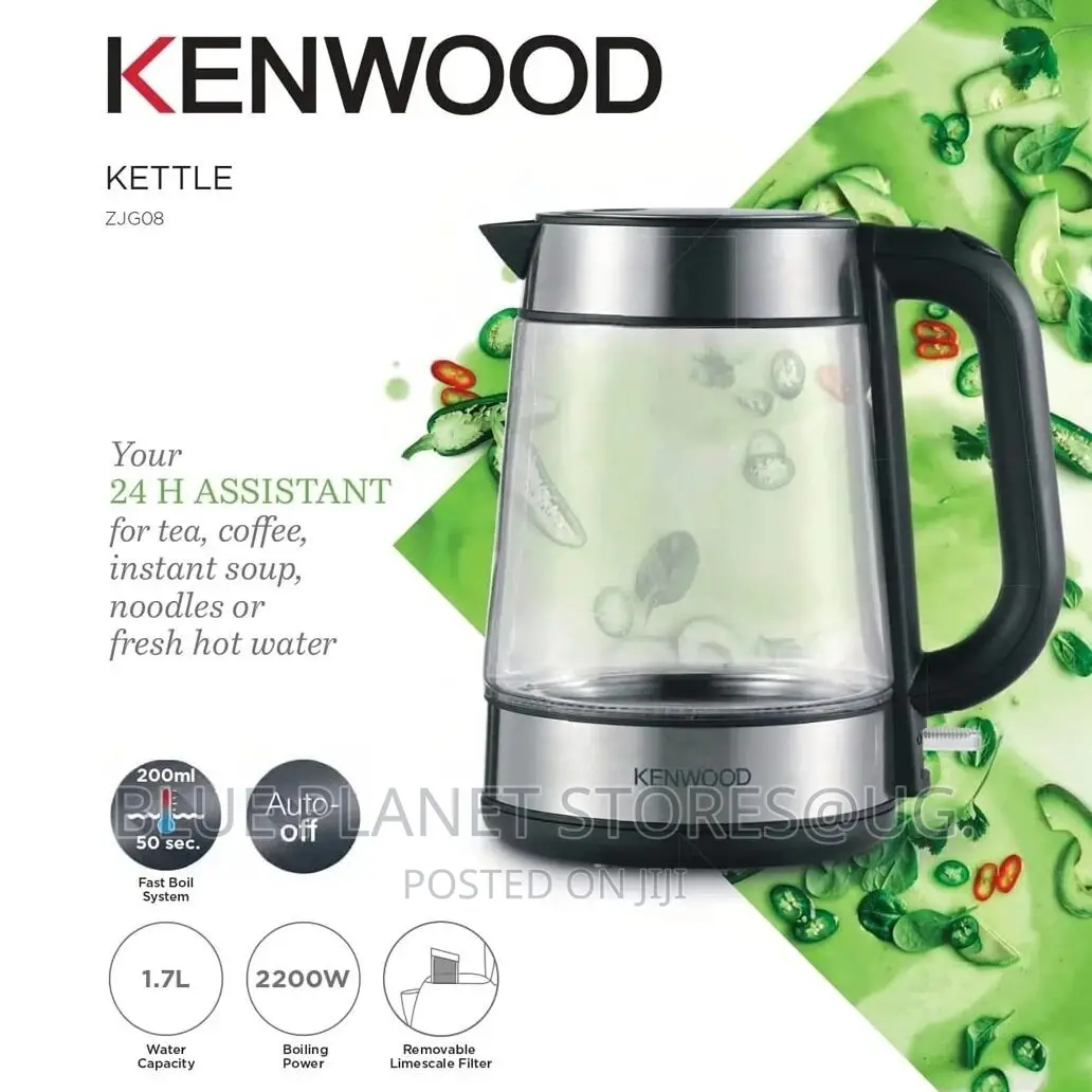KENWOOD 1.7litres Glass Electric Kettles \\ 2200W \\ ZJG08