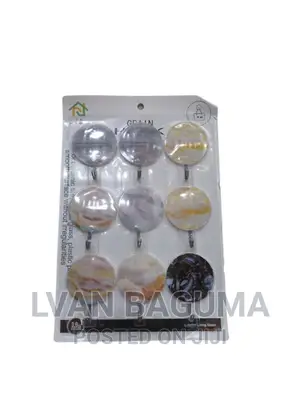 Different Designs Adhesive Wall Sticky Hooks - 9 in a Pack