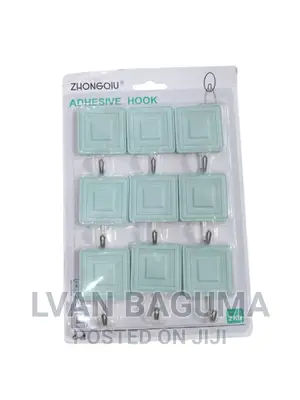 Different Designs Adhesive Wall Sticky Hooks - 9 in a Pack