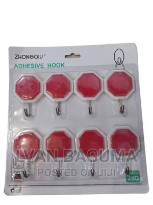 Adhesive Wall Sticky Hooks - 8 in a Pack
