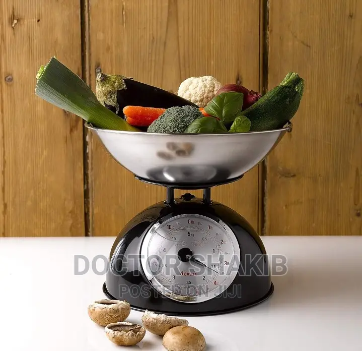 Durable Dexam Vintage Retro Kitchen Scales-black
