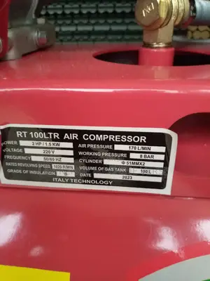 Gasoline and Electric Air Compressor 100L