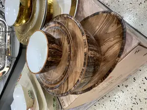 Woodlike Dinner Set 36pcs