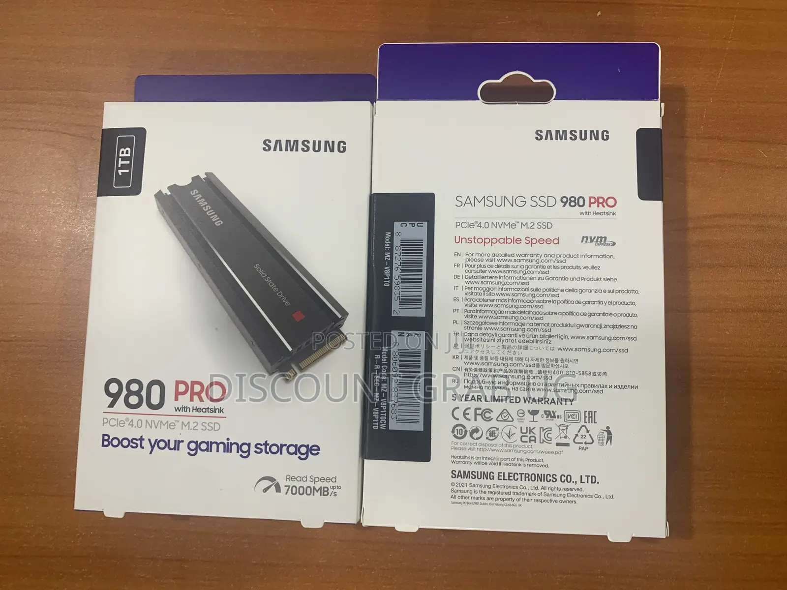 Samsung 980 Pro 1tb SSD for Ps5 Consoles