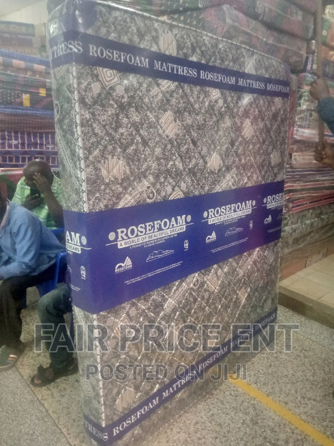 Rosefoam Mattresss 6x5x6inches Quilted Density.( Gray