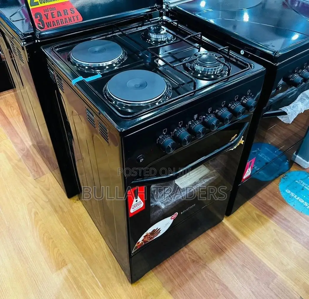 Oven With Gas and Electric Burners