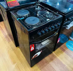 Oven With Gas and Electric Burners