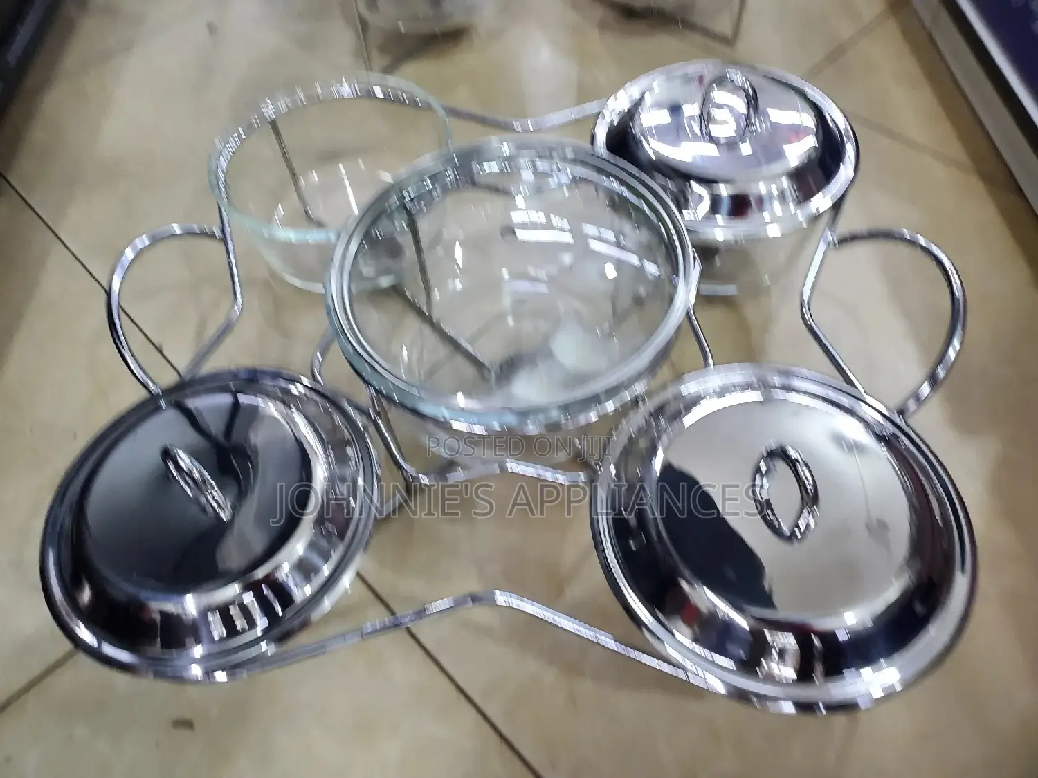 Food Warmer With Glass Dish