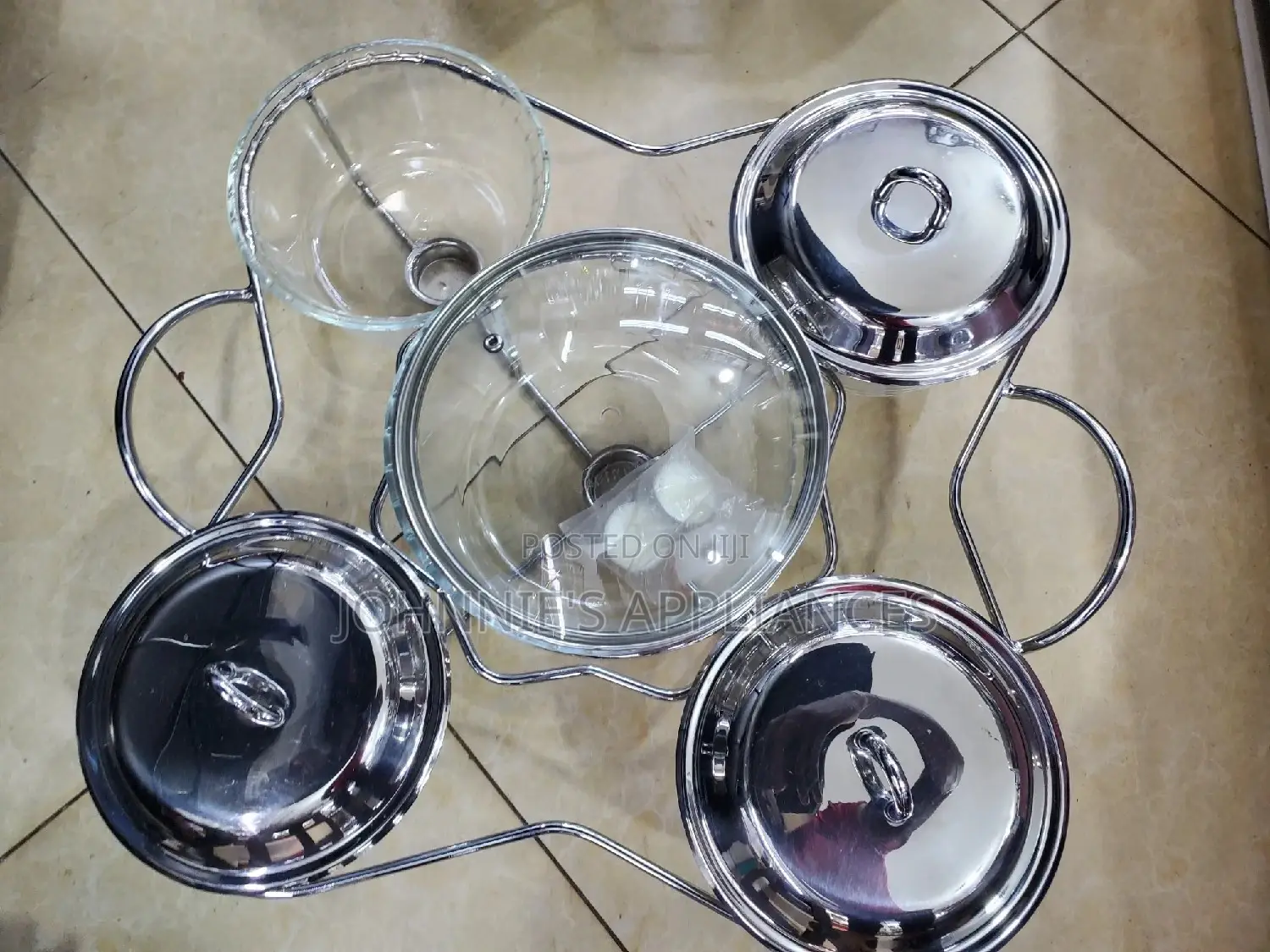 Food Warmer With Glass Dish