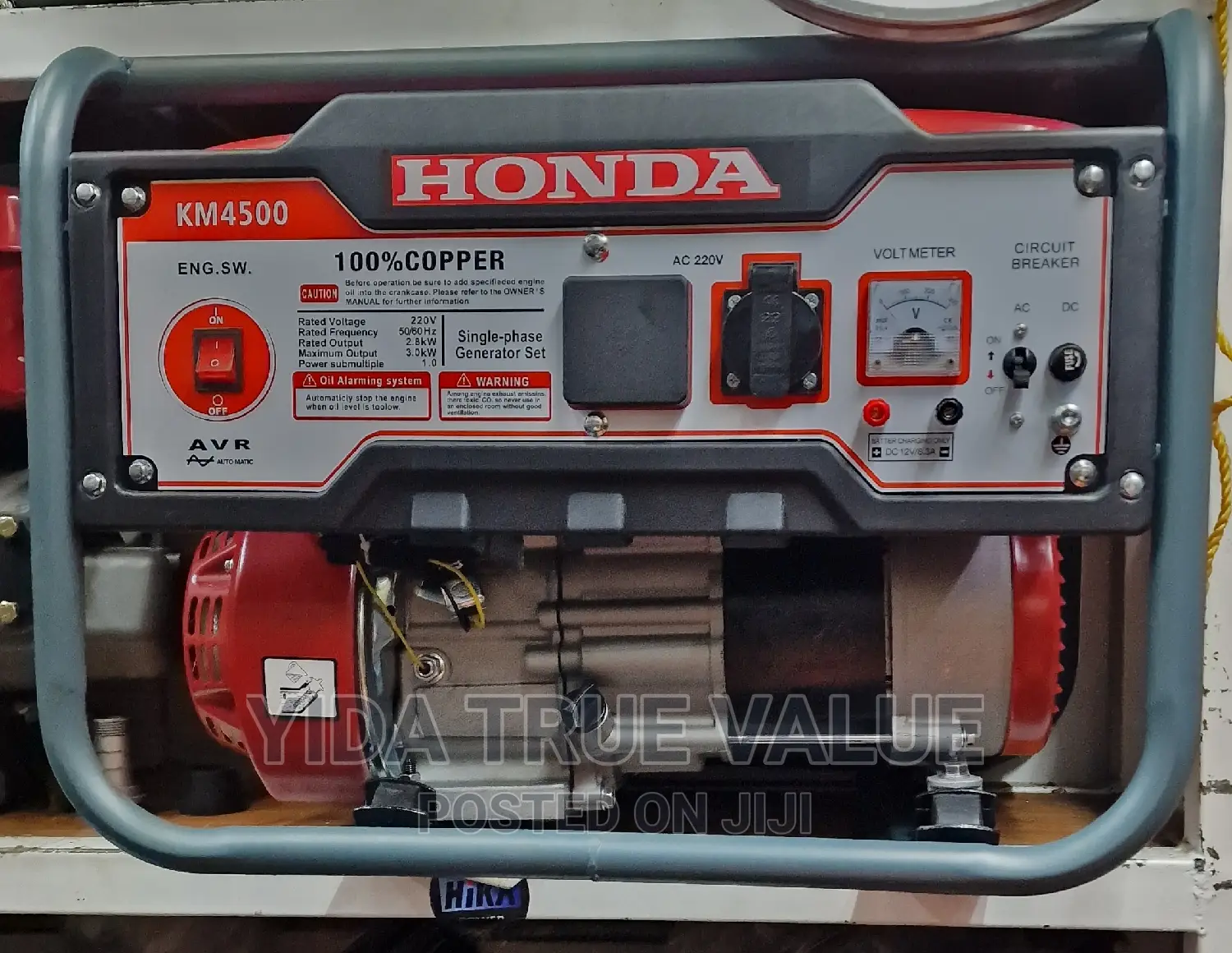 Honda Generator 100% Copper 3kva