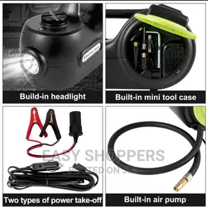5 Ton 12V Electric Car Jack Kit + Impact Wrench LED Light