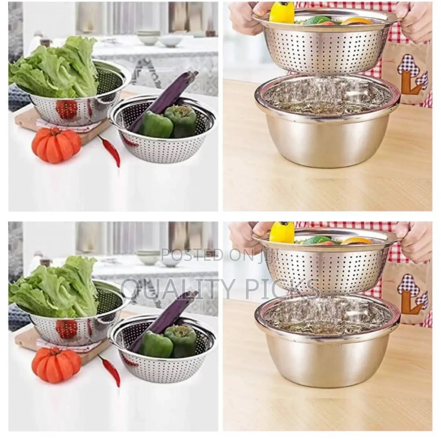 Stainless Fruit Washing Basket
