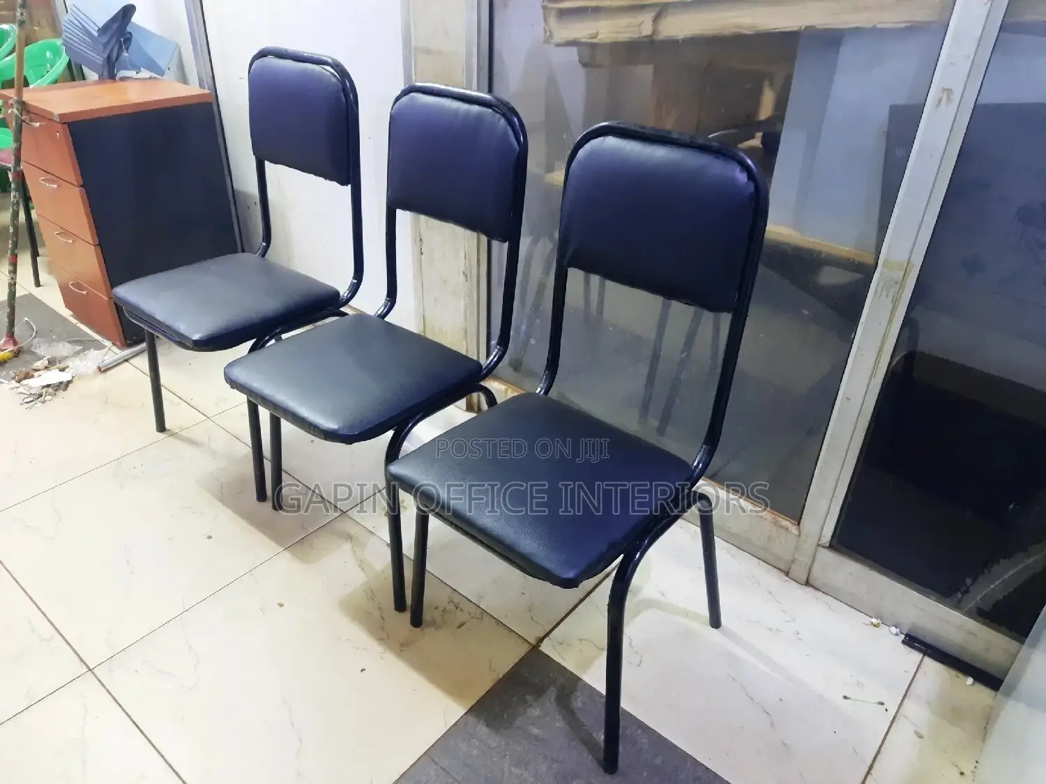 Waiting Office Chairs, 3 Pieces