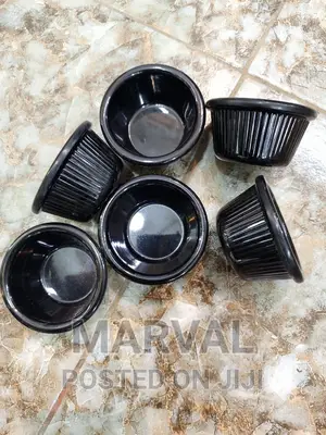 6pcs of Black Porcelain Bowel
