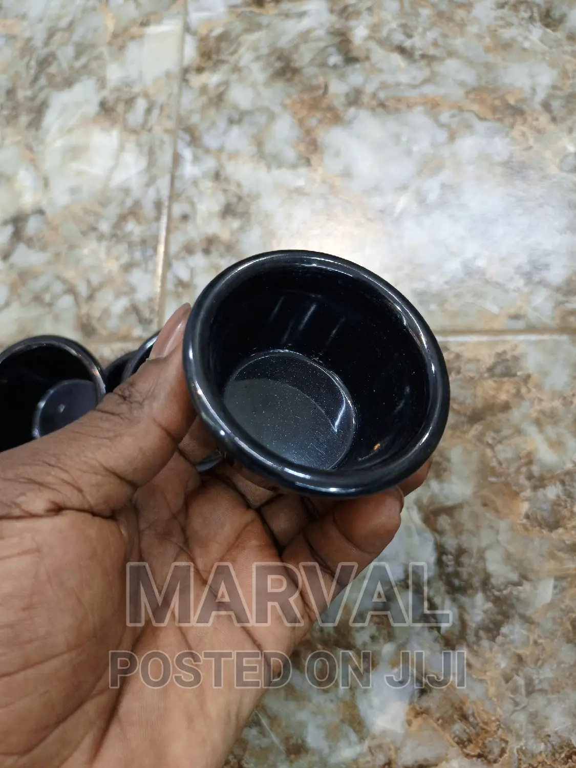 6pcs of Black Porcelain Bowel
