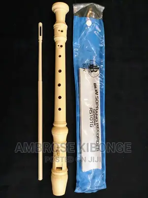 German Style 8 Hole Soprano Flute Recorder With Cleaning Rod