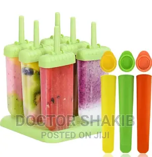 A Set of 6 Ice Pop Molds, Popsicles Molds