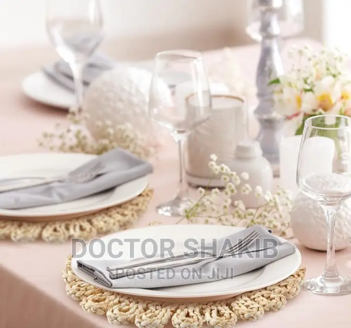 Natural Braid Wooven Round Placemats\ Table Mats