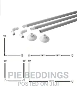 New Metallic Corner Shower Tension Rod