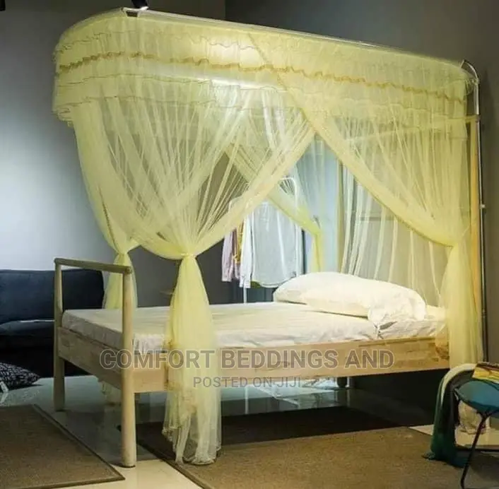 Two Stand Adjustable Mosquito Net Cream 5*6,6*6